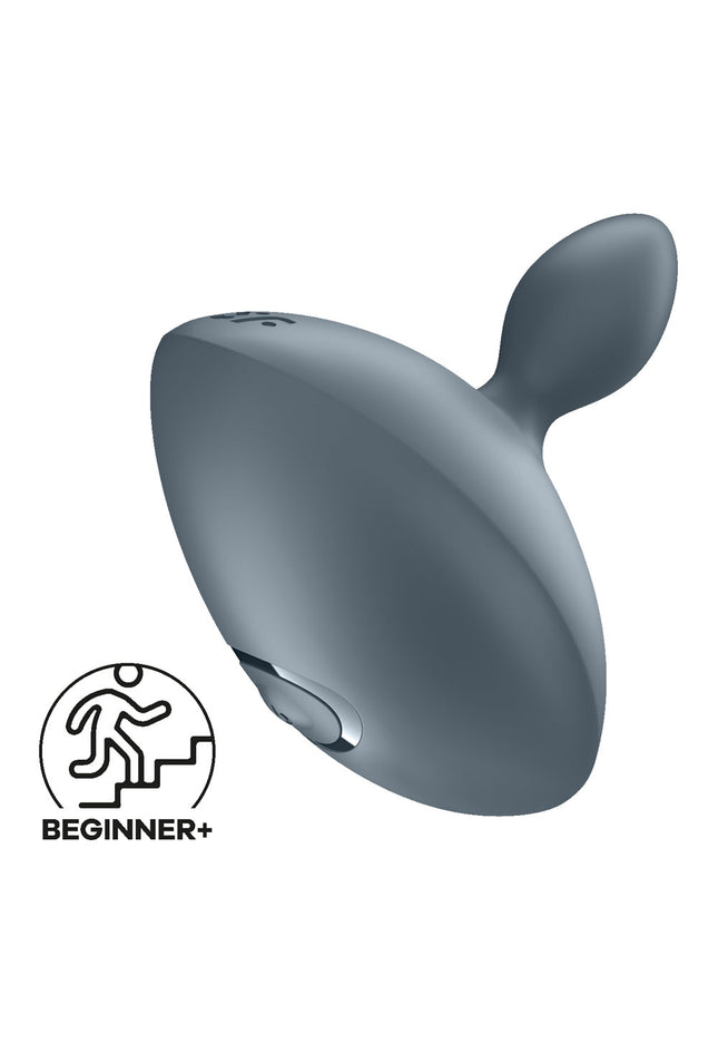 Satisfyer Booty Absolute Beginners 4 - Grey USB Rechargeable Vibrating Butt Plug