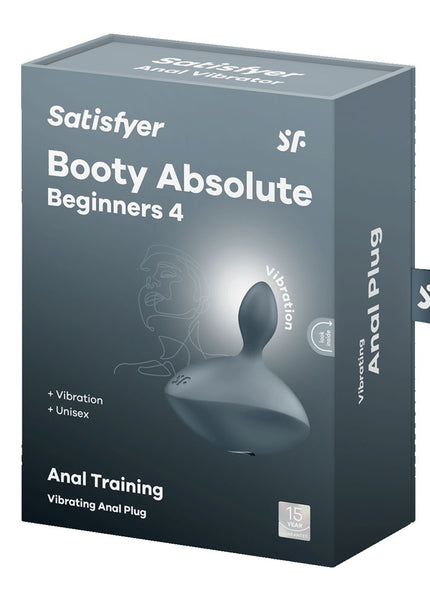 Satisfyer Booty Absolute Beginners 4 - Grey USB Rechargeable Vibrating Butt Plug