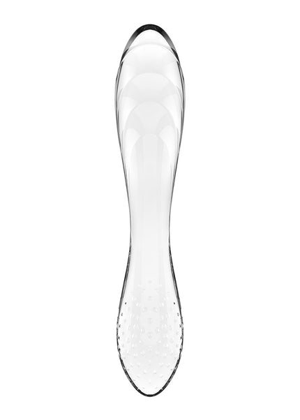 Satisfyer Dazzling Crystal 1 - Clear - Clear Glass Double Ended Dildo