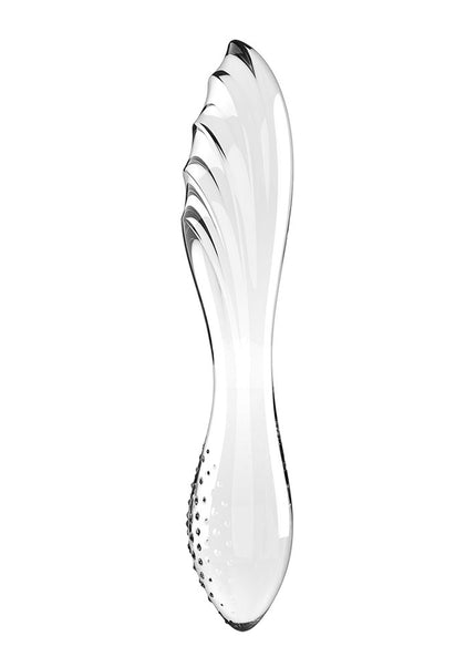 Satisfyer Dazzling Crystal 1 - Clear - Clear Glass Double Ended Dildo