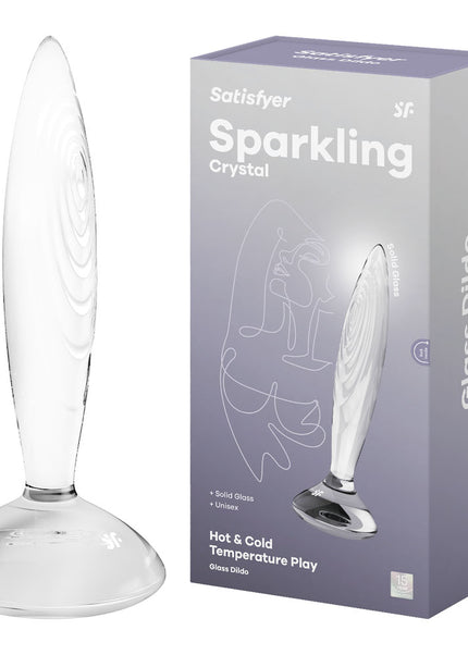 Satisfyer Sparkling Crystal - Clear Glass Butt Plug