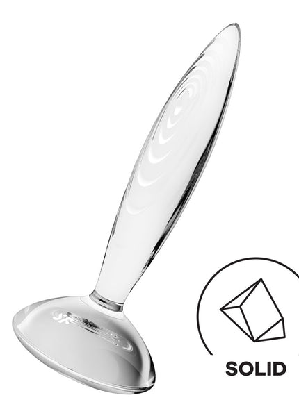 Satisfyer Sparkling Crystal - Clear Glass Butt Plug