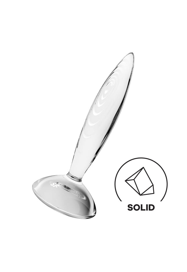 Satisfyer Sparkling Crystal - Clear Glass Butt Plug