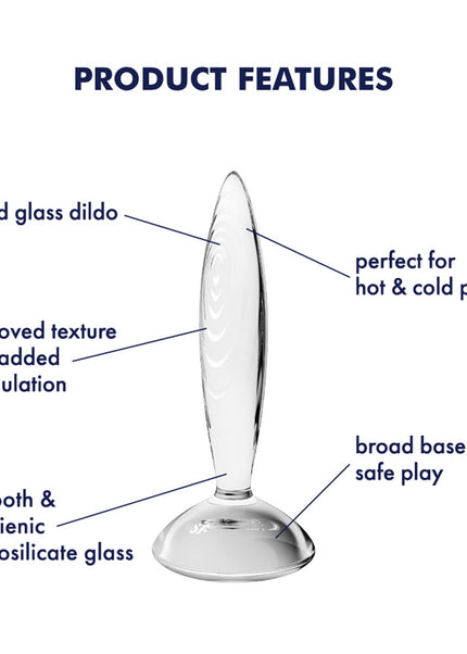 Satisfyer Sparkling Crystal - Clear Glass Butt Plug
