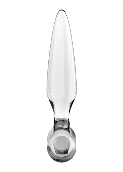 Satisfyer Triple Crystal 2 - Clear - Clear Glass 3-in-1 Butt Plug