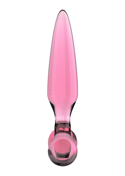 Satisfyer Triple Crystal 2 - Pink - Pink Glass 3-in-1 Butt Plug