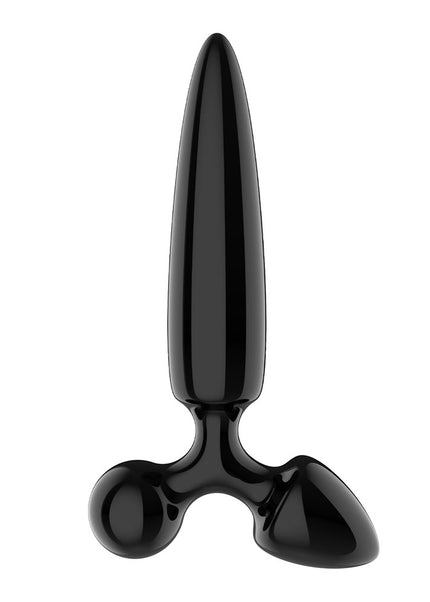 Satisfyer Triple Crystal 1 - Black - Black Glass 3-in-1 Butt Plug