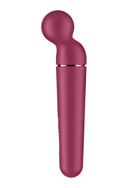 Satisfyer Planet Wand-er - Berry - Berry/Rose Gold USB Rechargeable Massager Wand