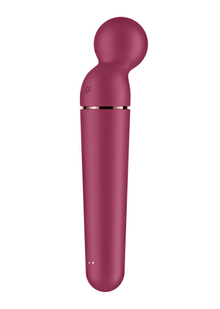 Satisfyer Planet Wand-er - Berry - Berry/Rose Gold USB Rechargeable Massager Wand