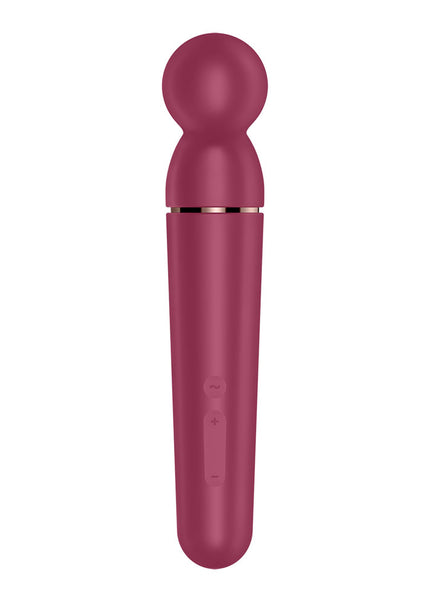 Satisfyer Planet Wand-er - Berry - Berry/Rose Gold USB Rechargeable Massager Wand