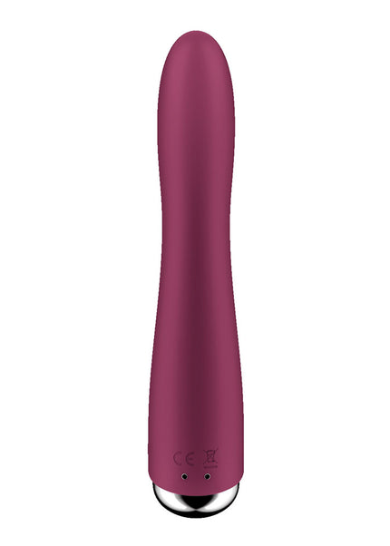 Satisfyer Spinning Vibe 1 - Red - Red 17.8 cm USB Rechargeable Rotating Vibrator