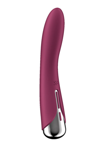 Satisfyer Spinning Vibe 1 - Red - Red 17.8 cm USB Rechargeable Rotating Vibrator