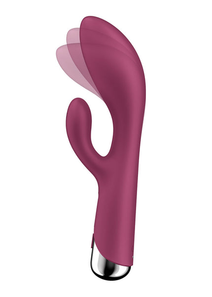 Satisfyer Spinning Rabbit 1 - Red - Red 20 cm USB Rechargeable Rotating Rabbit Vibrator
