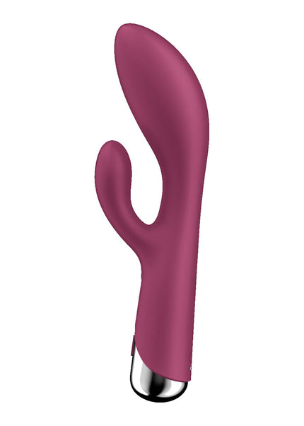 Satisfyer Spinning Rabbit 1 - Red - Red 20 cm USB Rechargeable Rotating Rabbit Vibrator