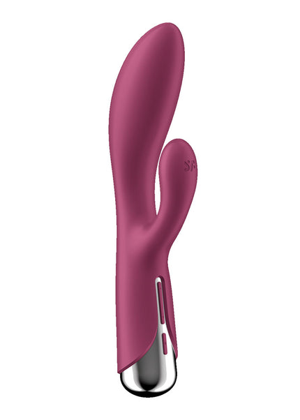 Satisfyer Spinning Rabbit 1 - Red - Red 20 cm USB Rechargeable Rotating Rabbit Vibrator