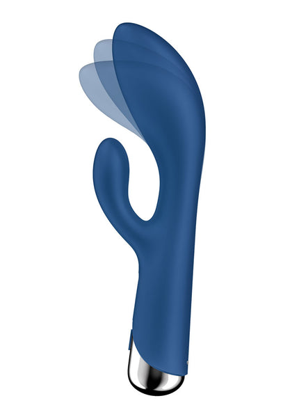 Satisfyer Spinning Rabbit 1 - Blue - Blue 20 cm USB Rechargeable Rotating Rabbit Vibrator