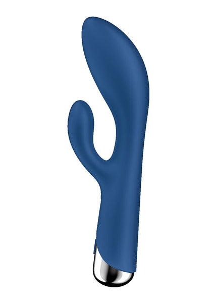 Satisfyer Spinning Rabbit 1 - Blue - Blue 20 cm USB Rechargeable Rotating Rabbit Vibrator