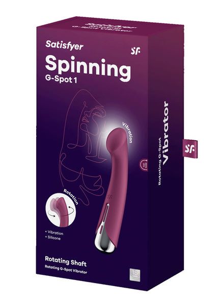 Satisfyer Spinning G-Spot 1 - Red - Red 16.5 cm USB Rechargeable Rotating Vibrator