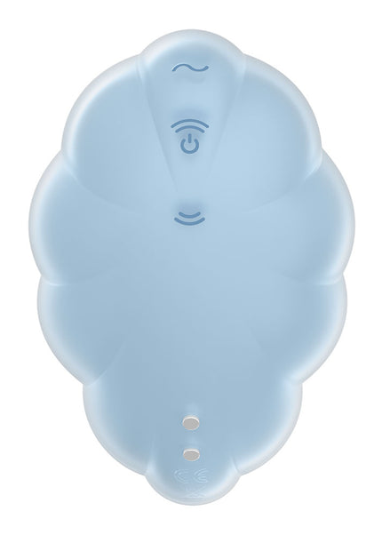 Satisfyer Cloud Dancer - Blue - Blue USB Rechargeable Vibrating Air Pulse Stimulator