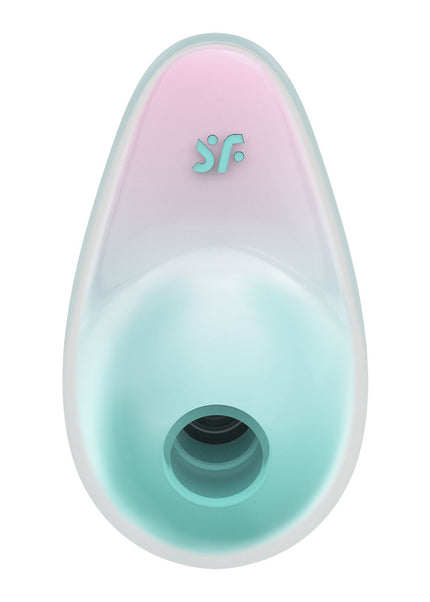 Satisfyer Pixie Dust - Mint/Pink - Mint/Pink USB Rechargeable Vibrating Air Pulse Stimulator