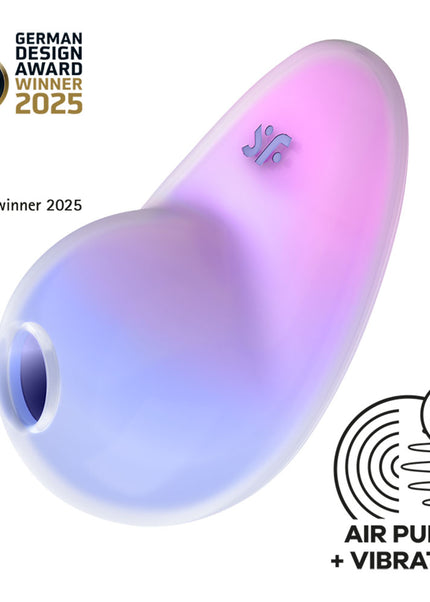 Satisfyer Pixie Dust - Violet/Pink - Violet/Pink USB Rechargeable Vibrating Air Pulse Stimulator
