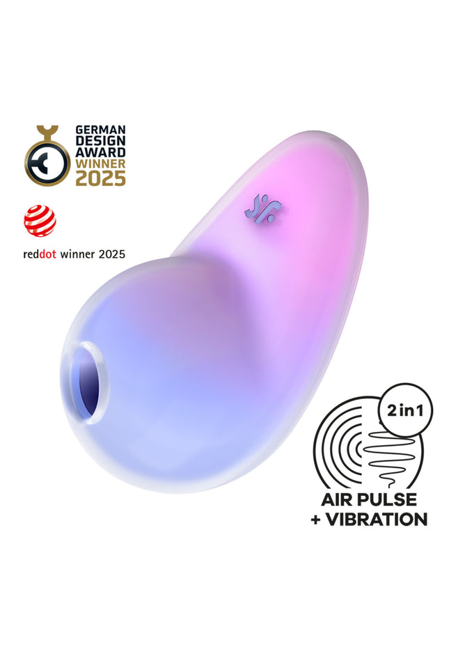 Satisfyer Pixie Dust - Violet/Pink - Violet/Pink USB Rechargeable Vibrating Air Pulse Stimulator