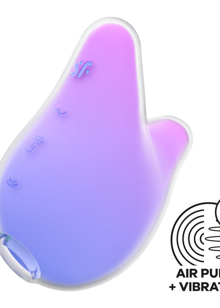 Satisfyer Mermaid Vibes - Violet/Pink - Violet/Pink USB Rechargeable Air Pulse Stimulator