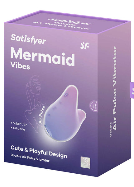 Satisfyer Mermaid Vibes - Violet/Pink - Violet/Pink USB Rechargeable Air Pulse Stimulator