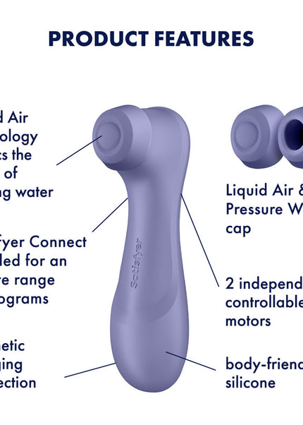 Satisfyer Pro 2 Generation 3 with App Control - Lilac - Lilac Touch-Free USB-Rechargeable Clitoral Stimulator