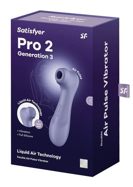 Satisfyer Pro 2 Generation 3 - Lilac - Lilac Touch-Free USB-Rechargeable Clitoral Stimulator