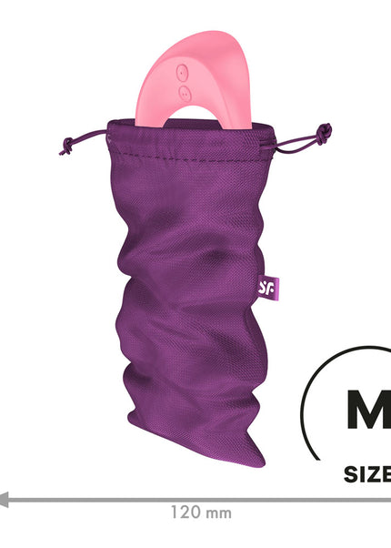 Satisfyer Treasure Bag Medium - Violet - Violet Medium Toy Storage Bag