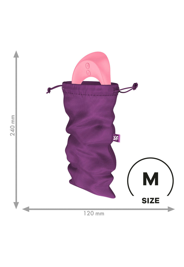 Satisfyer Treasure Bag Medium - Violet - Violet Medium Toy Storage Bag