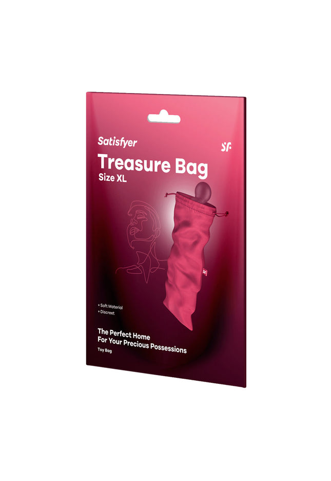 Satisfyer Treasure Bag XLarge - Pink - Pink XL Toy Storage Bag