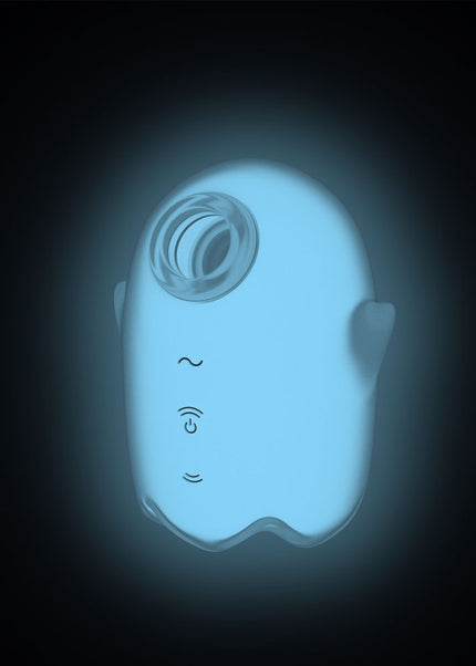 Satisfyer Glowing Ghost - White - Glow in Dark White USB Rechargeable Air Pulse Stimulator