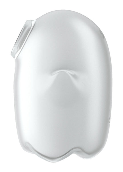 Satisfyer Glowing Ghost - White - Glow in Dark White USB Rechargeable Air Pulse Stimulator