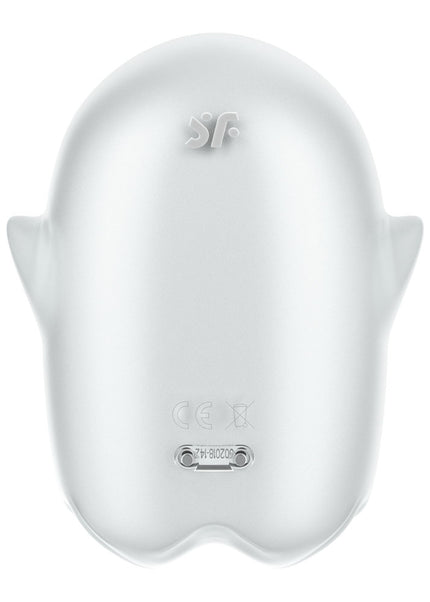 Satisfyer Glowing Ghost - White - Glow in Dark White USB Rechargeable Air Pulse Stimulator