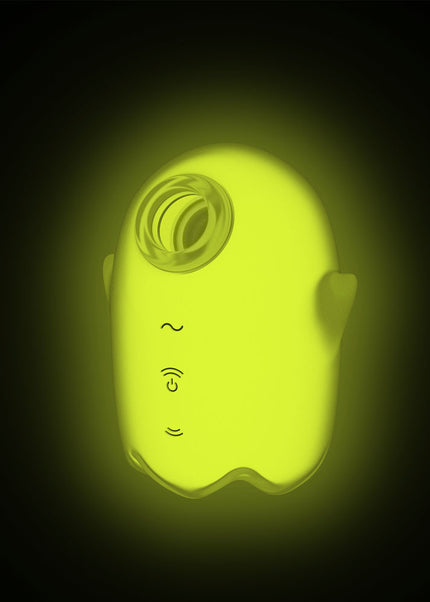 Satisfyer Glowing Ghost - Yellow - Glow in Dark Yellow USB Rechargeable Air Pulse Stimulator