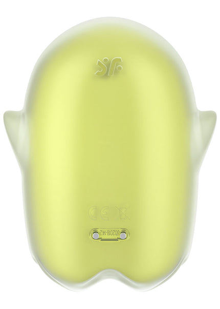 Satisfyer Glowing Ghost - Yellow - Glow in Dark Yellow USB Rechargeable Air Pulse Stimulator