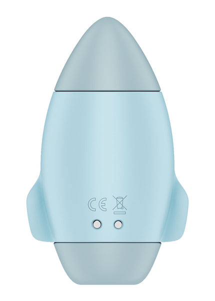 Satisfyer Mission Control - Blue - Blue USB Rechargeable Vibrating Air Pulse Stimulator