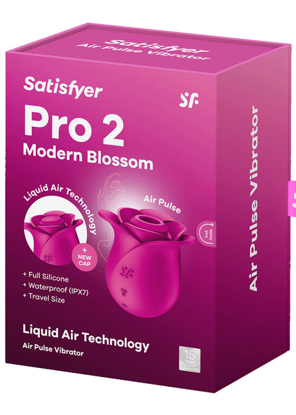 Satisfyer Pro 2 Modern Blossom - Modern Pink USB Rechargeable Air Pulse Rose Stimulator