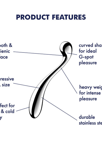 Satisfyer Star Force 4 - Chrome Steel 26 cm Dildo