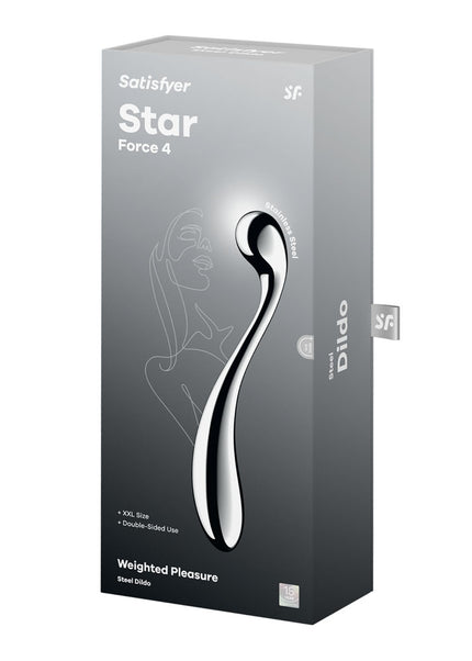 Satisfyer Star Force 4 - Chrome Steel 26 cm Dildo