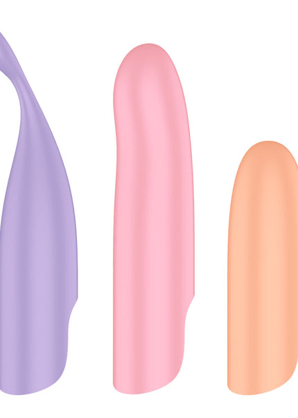 Satisfyer Playful Four - USB Rechargeable Vibrator with 4 Interchangeable