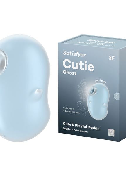 Satisfyer Cutie Ghost - Blue - Blue USB Rechargeable Air Pulse Stimulator