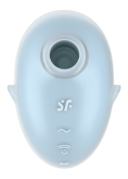 Satisfyer Cutie Ghost - Blue - Blue USB Rechargeable Air Pulse Stimulator