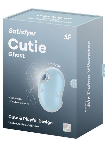 Satisfyer Cutie Ghost - Blue - Blue USB Rechargeable Air Pulse Stimulator
