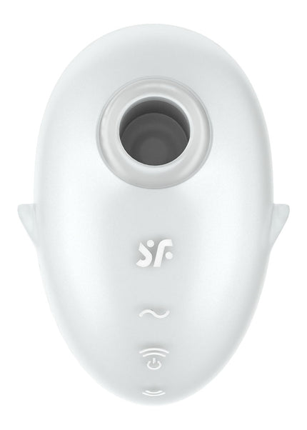Satisfyer Cutie Ghost - White - White USB Rechargeable Air Pulse Stimulator