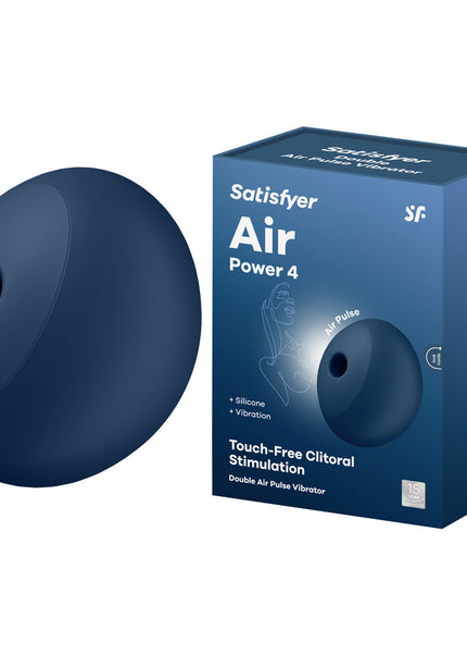 Satisfyer Air Power 4 - Navy USB Rechargeable Air Pulse Stimulator
