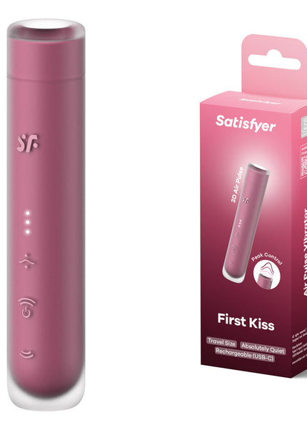 Satisfyer First Kiss - Pink USB Rechargeable Air Pulse Stimulator