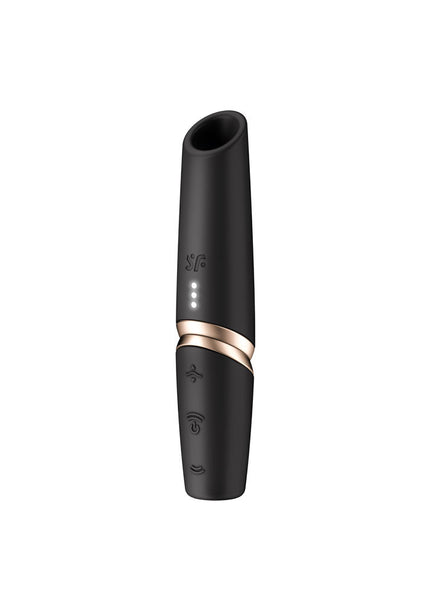 Satisfyer Perfect Kiss - Black USB Rechargeable Air Pulse Stimulator